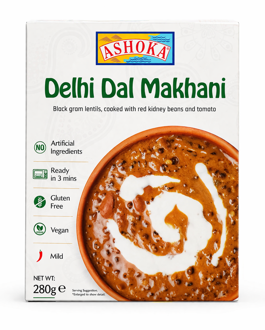 Ashoka Delhi Dal Makhani Ready-to-Eat 280 g – Buy Online Authentic Indian Black Lentil Curry Meal