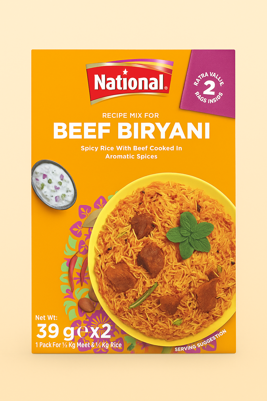 National - Beef Biryani 78g