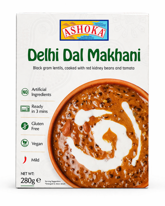 Ashoka Delhi Dal Makhani Ready-to-Eat 280 g – Buy Online Authentic Indian Black Lentil Curry Meal