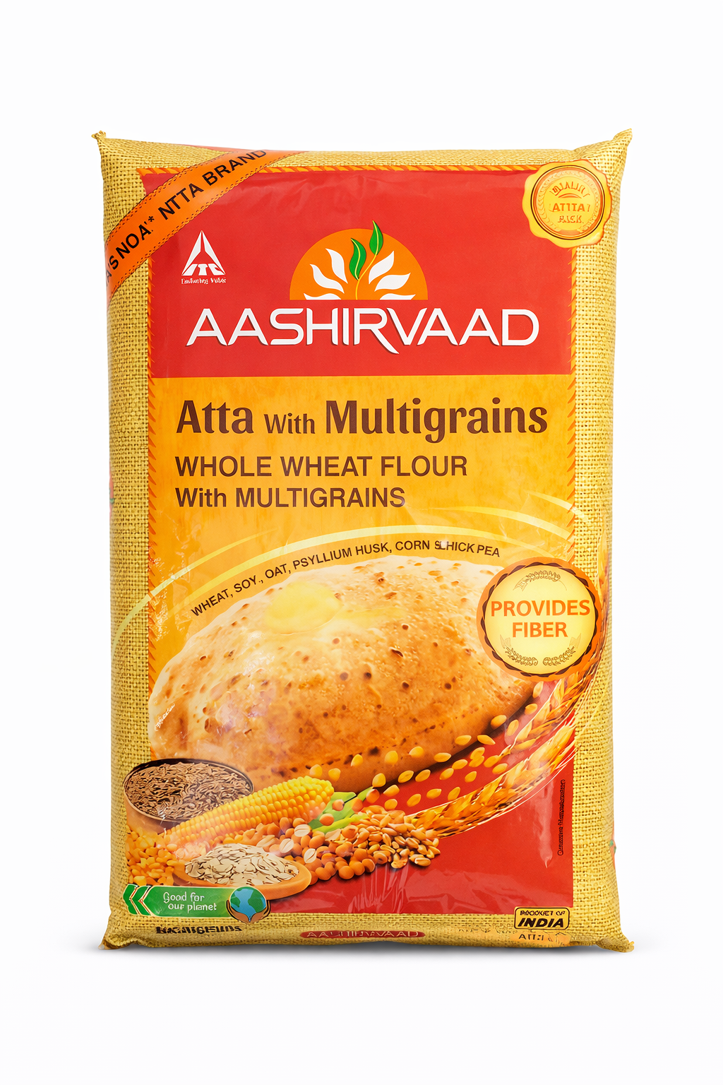 Aashirvaad Multigrain Atta 5 kg – Buy Online Healthy Whole Wheat Flour for Roti, Paratha and Indian Bread