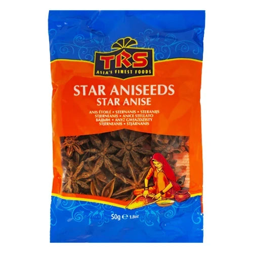 TRS Star Anise 50g – Aromatic Indian Spice